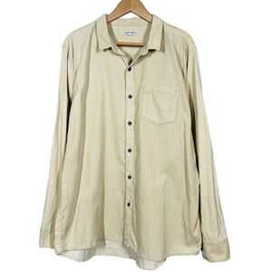 NEW! Banks Journal Lightweight Corduroy Shirt Long Sleeve Sand Casual - XL